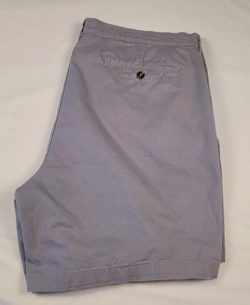 Saddlebred Shorts Mens 42 W Gray Chino Stretch Cotton Casual Comfort Flex Waist